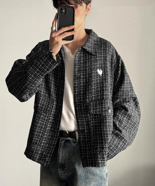 Classical Origin】「今季トレンド。」ツイード素材ショート丈