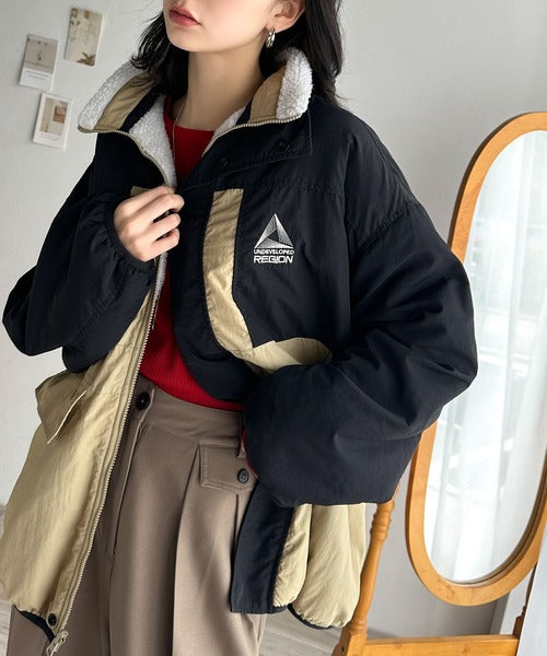 Javaジャバコラボ》トレンドライクNO.1。2wayリバーシブルジップアップ