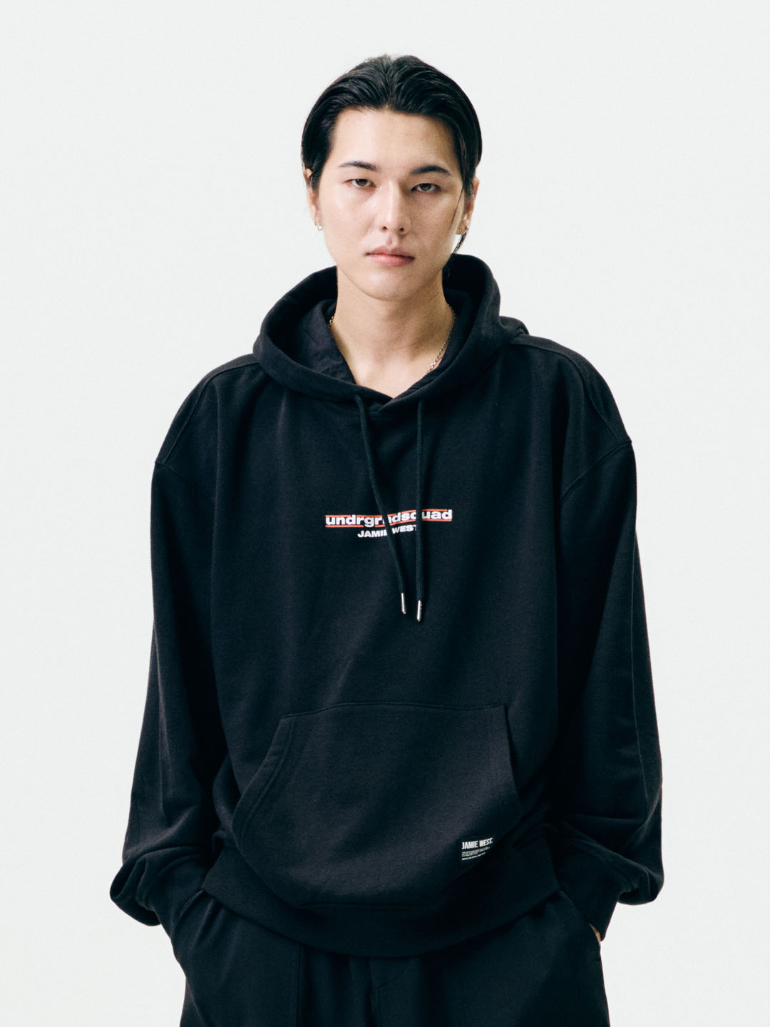 OVERDYED D.F.L HOODED ZIP-UP WASHED BLACK | ファッション通販サイト