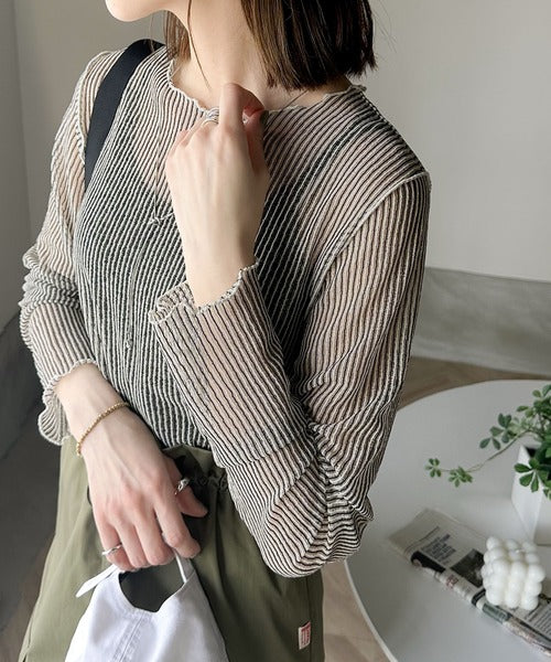 deuxieme classe リブシアープルオーバー Lajour｜シアープルオーバートップス | Rakuten Fashion(楽天