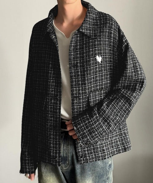 Classical Origin】「今季トレンド。」ツイード素材ショート丈