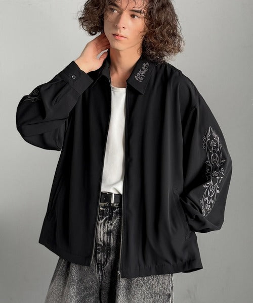 Classical Origin】「繊細さを羽織る。」刺繍デザインエレガンスジップ