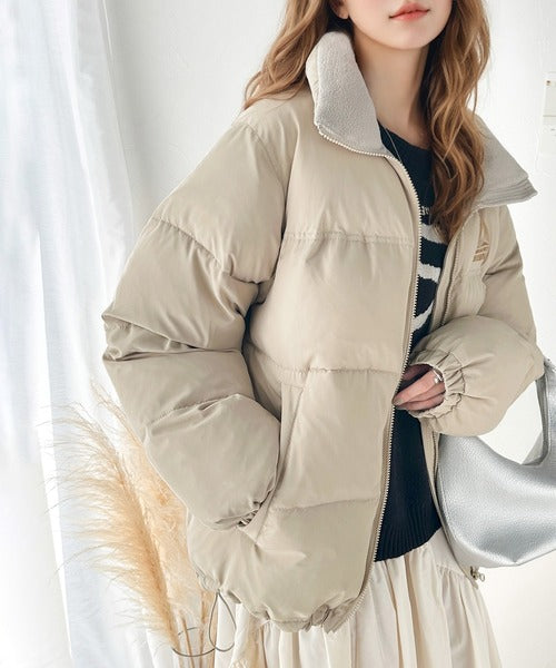 軽くて暖かい真冬の味方。中綿フェイクダウンジャケット ce1260235