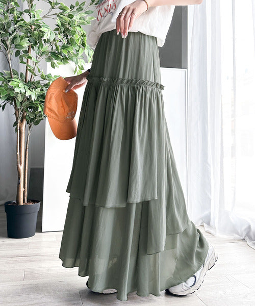 MELT THE LADY トップスとフリルスカート 大人の余裕。アシンメトリーフリルスカート ce1260061 | ファッション