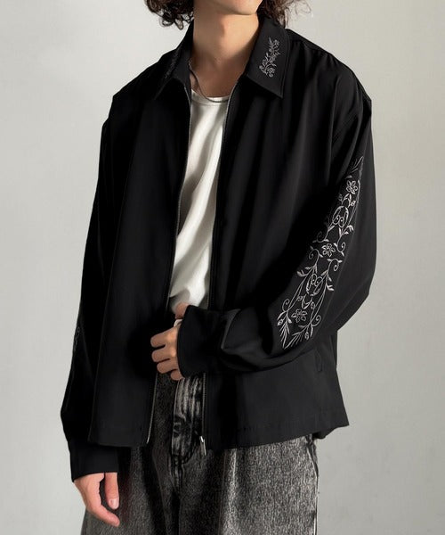 Classical Origin】「繊細さを羽織る。」刺繍デザインエレガンスジップ