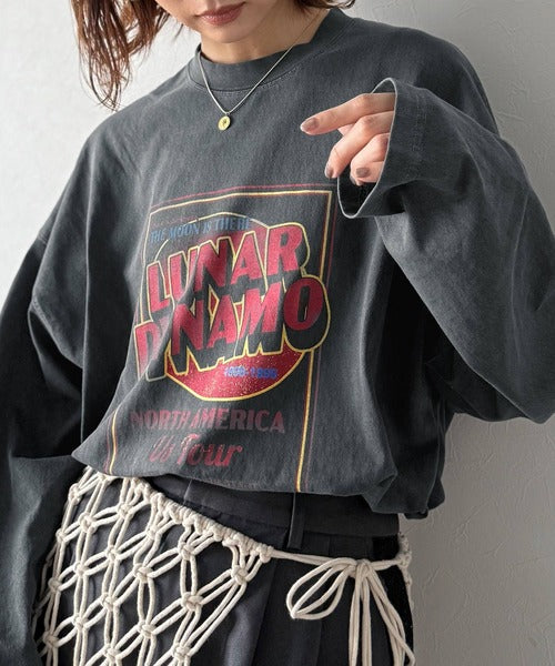 JaVa ジャバコラボ》キャッチーな大人Tee。綿100%ピグメントロゴ