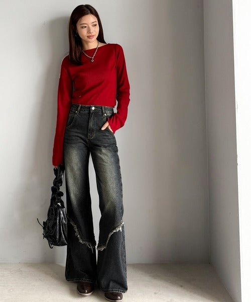 カ*ン様 $ direia ディレイア メソスキニーバンテージプレミアム　未使用 KOEISTORE クラッシュ ストレッチ スキニー デニムパンツ 美脚