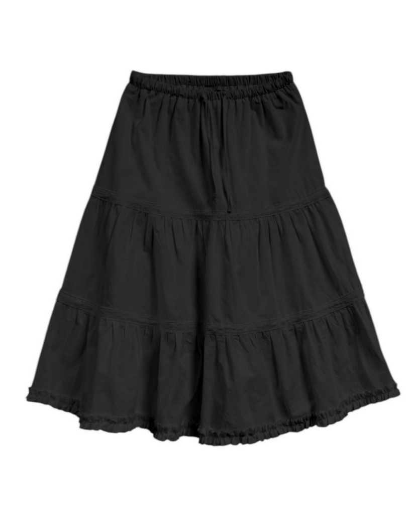 トクコプルミエヴォル　スカート　黒　フリル　サイズ幅が効く　新品同様　未使用 TOKUKO