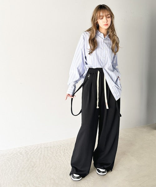 JAVA ジャバコラボ》ワンランク上の着こなし叶う。サスペンダー付裏毛2