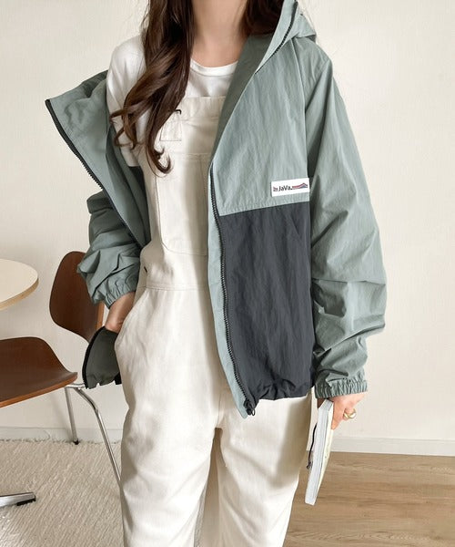 ジャケット・アウター bai JaVa ジャバコラボ》大人のスポーティアウター。 バイカラーナイロン