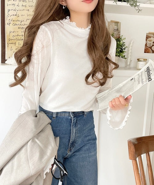 大人の上品な華やかさを演出する。キャンディースリーブシアーメロー