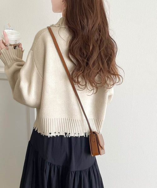 PRY Premium Knit Layered Top トープ　シュウト Premium Knit Layered Top 【taupe】 – PRY