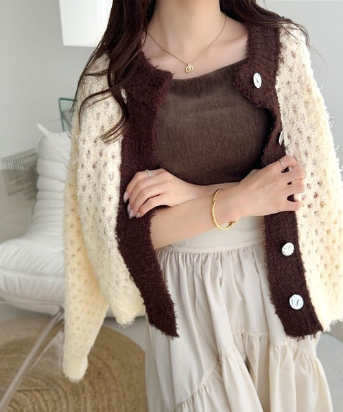 mily bilet】バイカラー映えがお洒落見えの鍵。メタルボタン使い