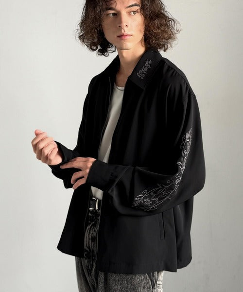 Classical Origin】「繊細さを羽織る。」刺繍デザインエレガンスジップ