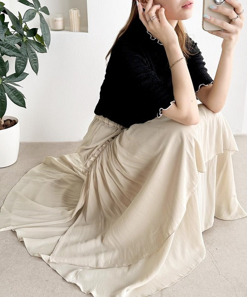 大人の余裕。アシンメトリーフリルスカート ce1260061 | ファッション