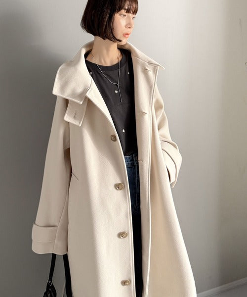 hevo ステンカラーウールコート Torricella 50 新品未使用 別注】INVERTERE ウール ステンカラーコート｜トゥモローランド 公式通販