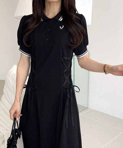 mily bilet】上品な雰囲気と、大人フェミニンさの融合。鹿の子胸刺繍