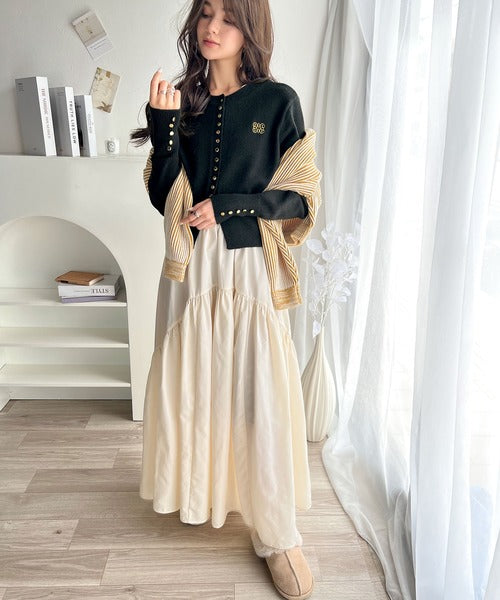 【激レア】MUVEIL MILK 牛さん パールボタン 金のベル カーディガン 激レア】MUVEIL MILK 牛さん パールボタン 金のベル