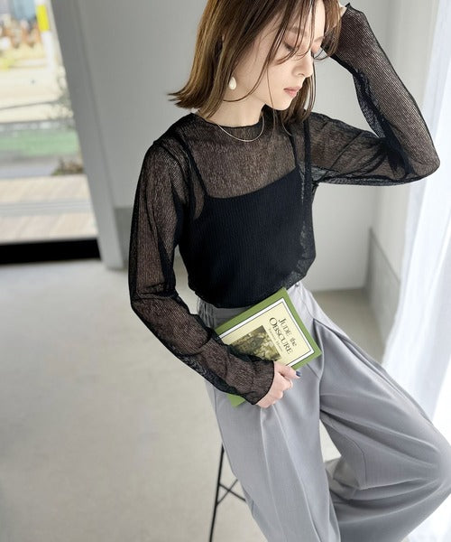 deuxieme classe リブシアープルオーバー Lajour｜シアープルオーバートップス | Rakuten Fashion(楽天