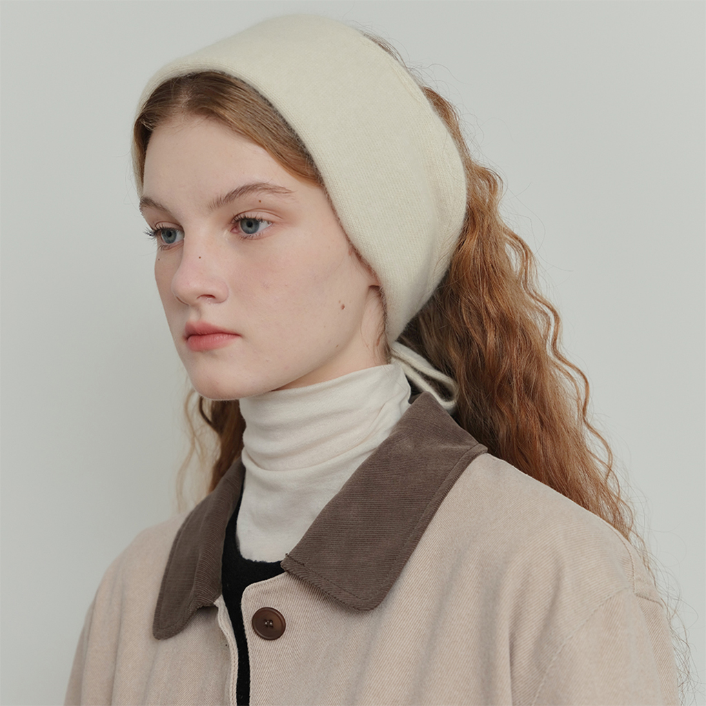 Two-way Knitted Hair Band - Cream | ファッション通販サイト NUGU