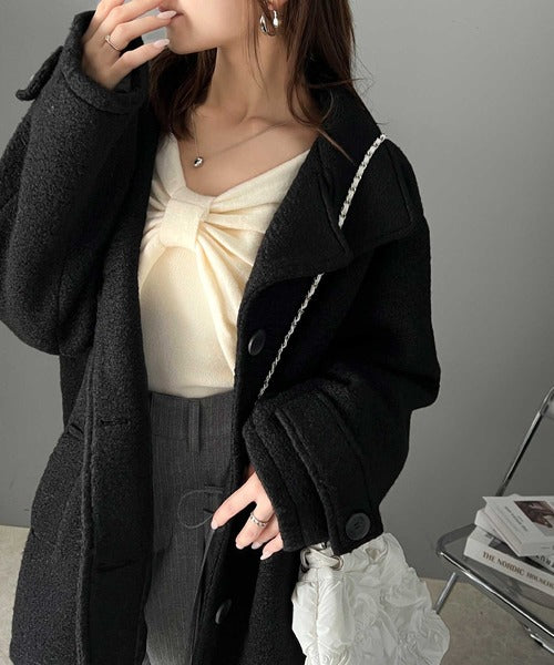 mily bilet】キャミ&ニットのセットアイテム！マルチwayリボンボレロ