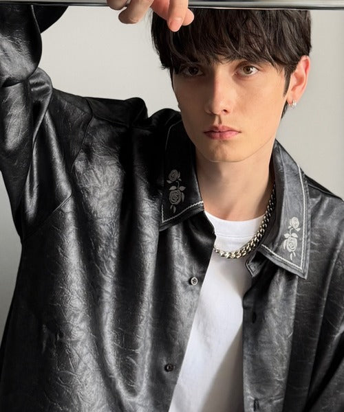 Classical Origin】「エレガントを羽織る。」エンボス加工サテン素材