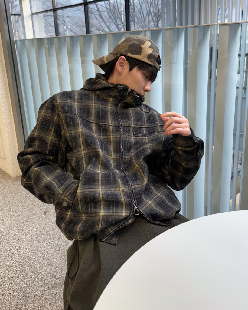チェックフード付きジャケット | ファッション通販サイト NUGU