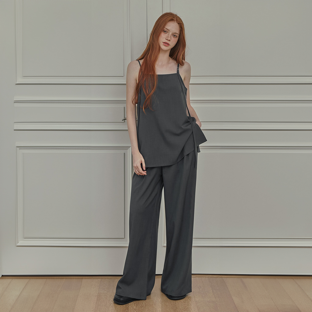 Dyen Charming Sleeveless & Wide Pants Set