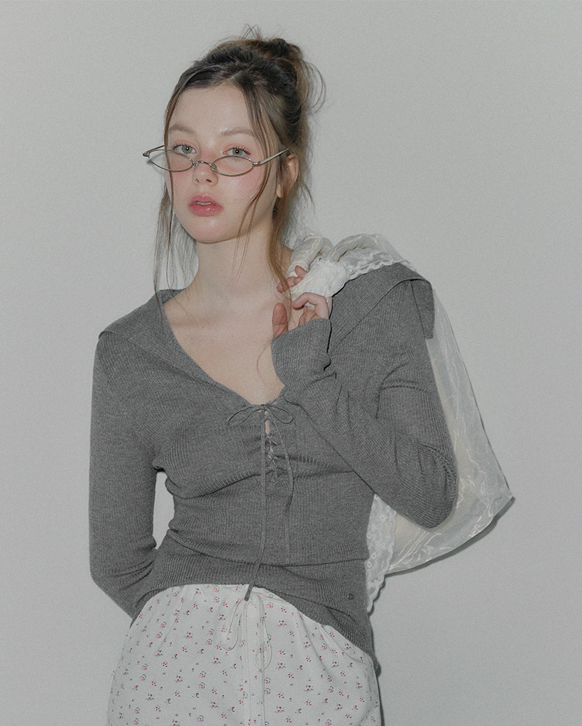 Ponti Sailor Collar Strap Long Sleeve Knit