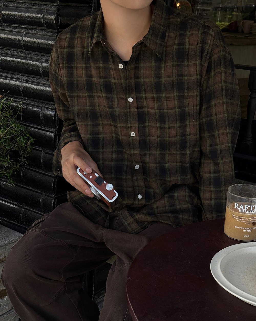 ナチュラル チェック シャツ