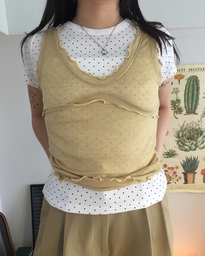 ピンドットミニTシャツ