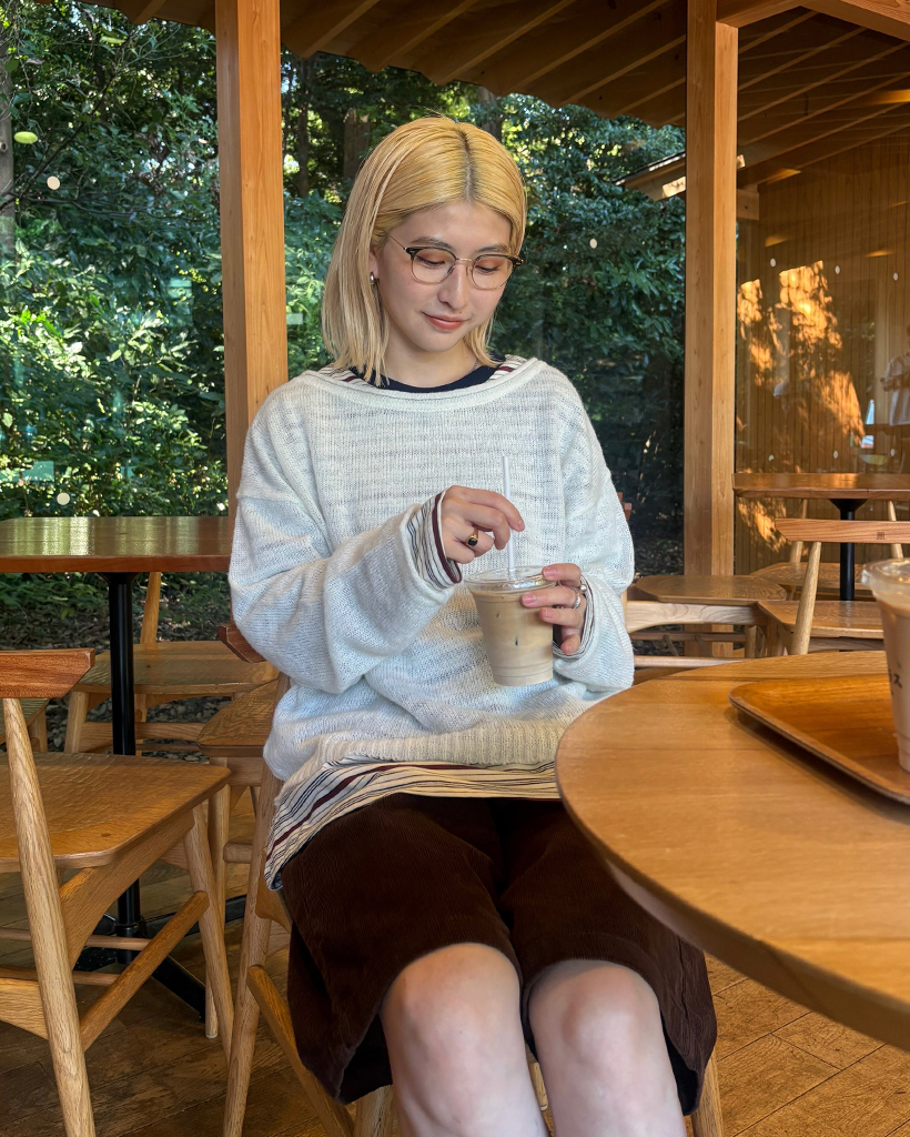 アルパカシースルーオーバーフィットニット | ファッション通販サイト NUGU