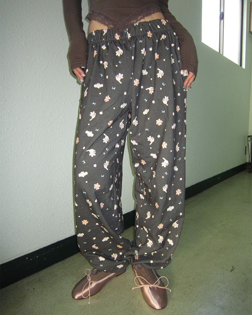 アニマルドールパターンイージーパンツ