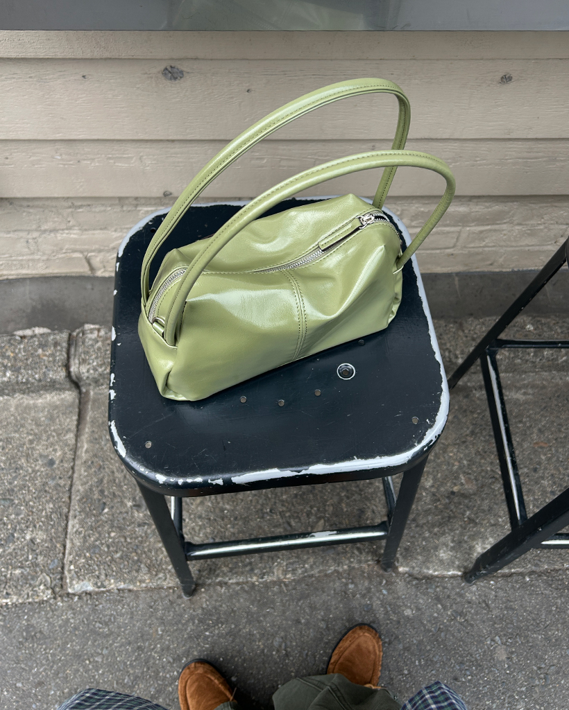 2wayセンターシームレザートートバッグ