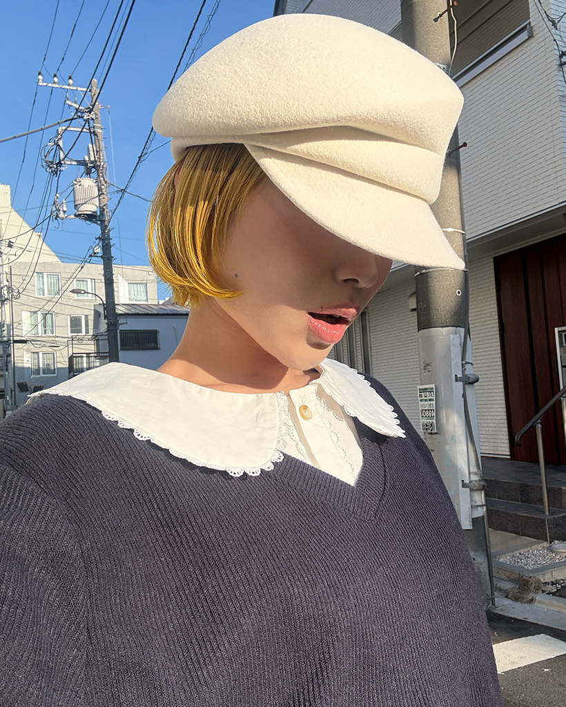 アンバランスウールキャスケット