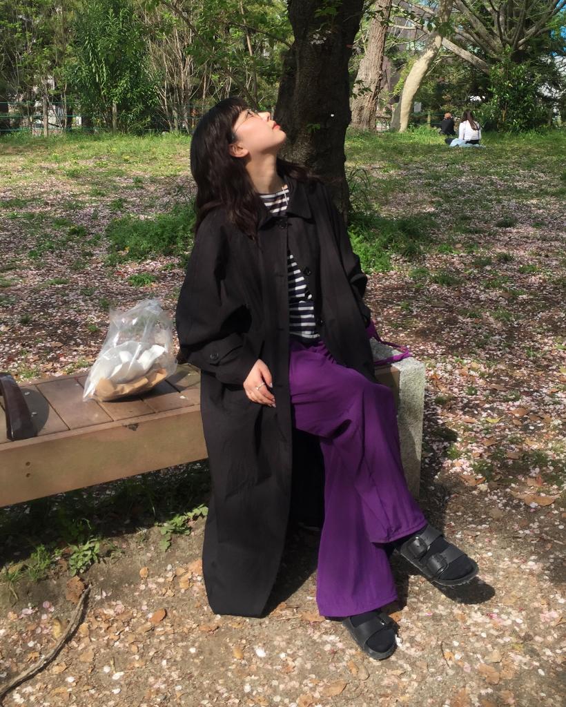 ラグランショルダーシングルロングトレンチコート