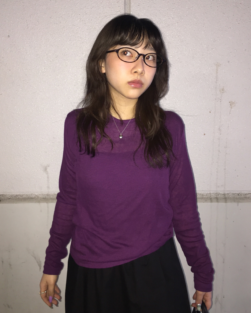 テンセルウールロングスリーブカットソー