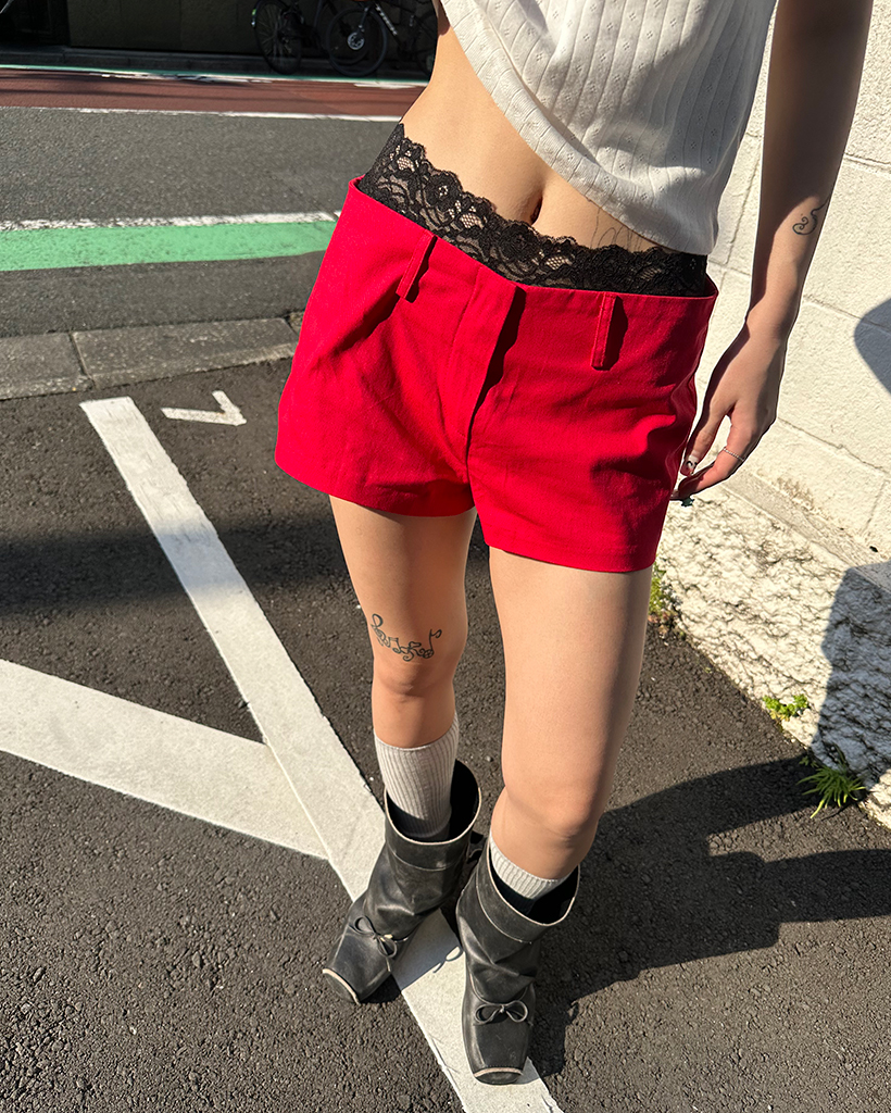 ベリーショートコットンパンツ
