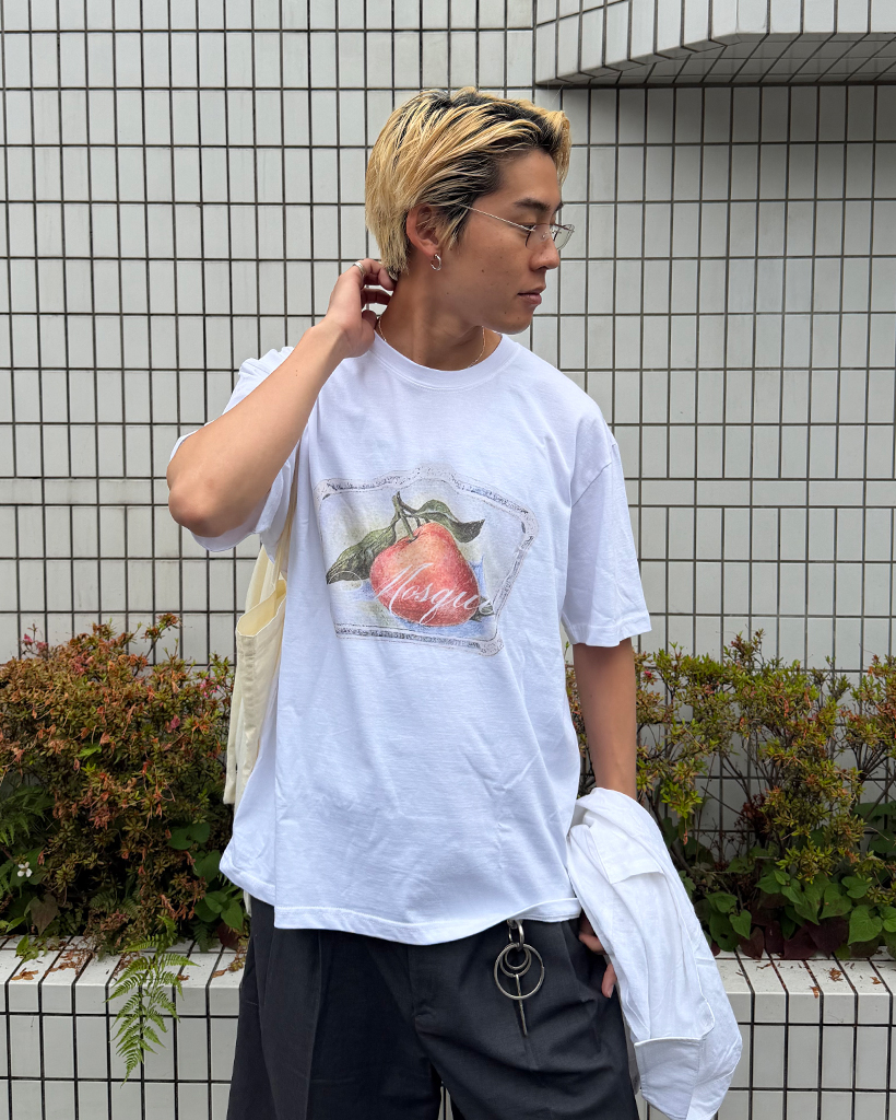 （ユニセックス）グラフィック フルーツ 半袖 Tシャツ
