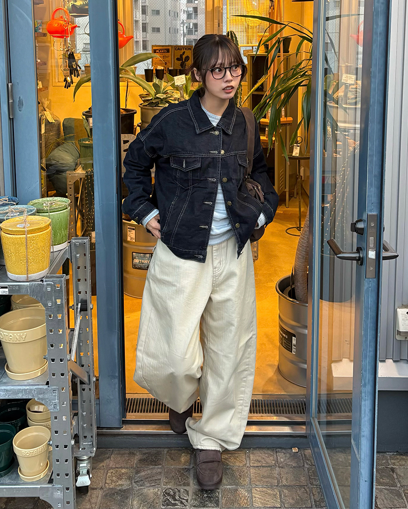 ダブルセンターシームデニムジャケット