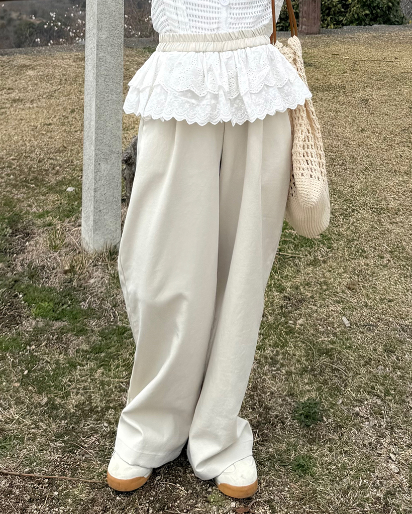 RAKINES ワイドチノパンツ ワイドフィット チノパンツ - カーキ | ZARA Japan / 日本