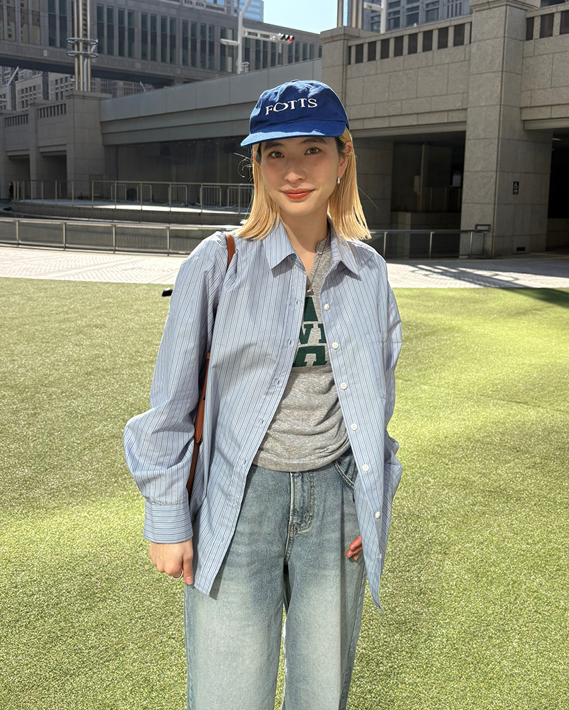 トリプルストライプカフスタックシャツ