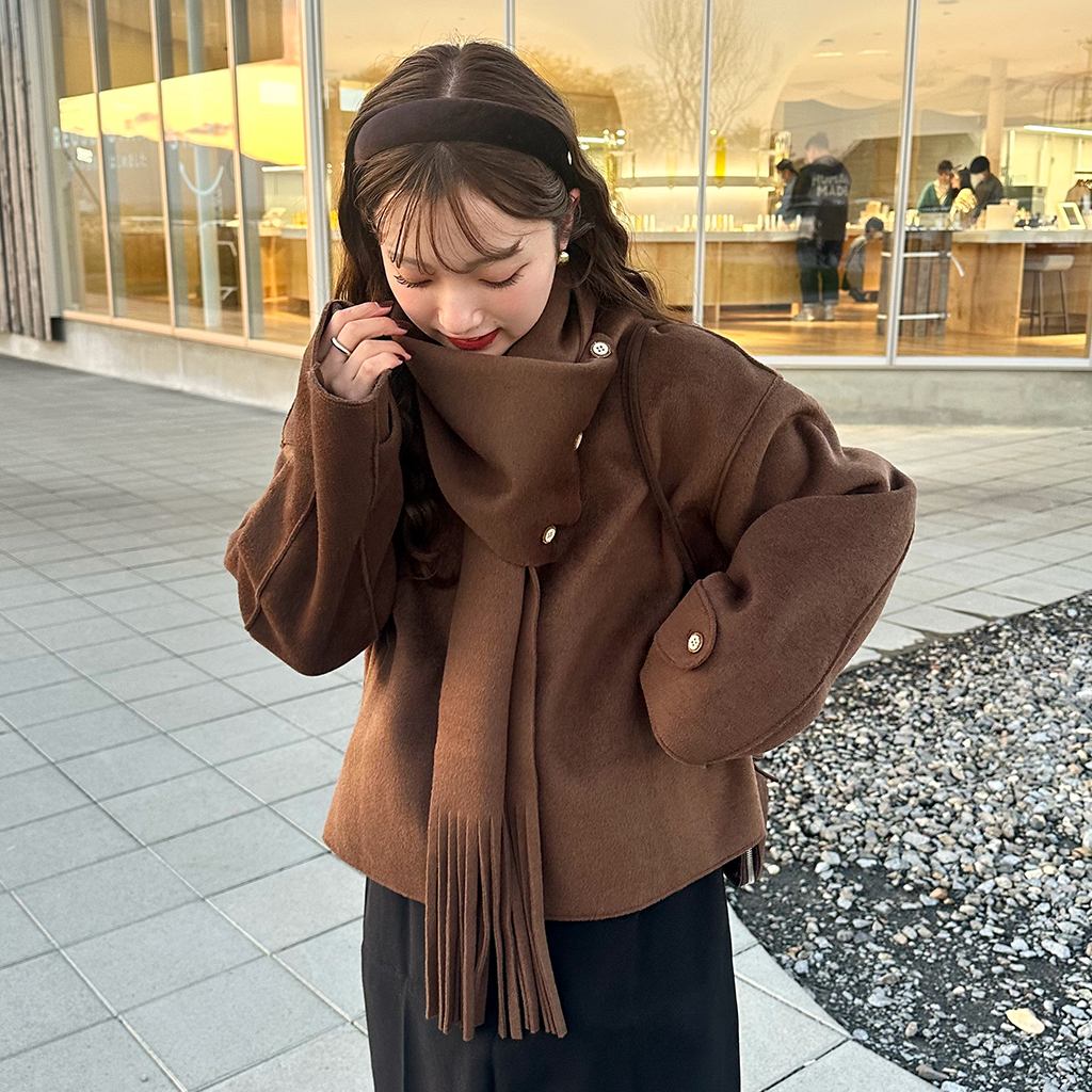 didi zizi クマモチーフ ショートコート didi zizi クマモチーフ ショートコート