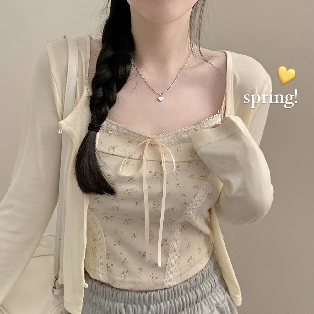 レースキャミソールカーディガンセット | ファッション通販