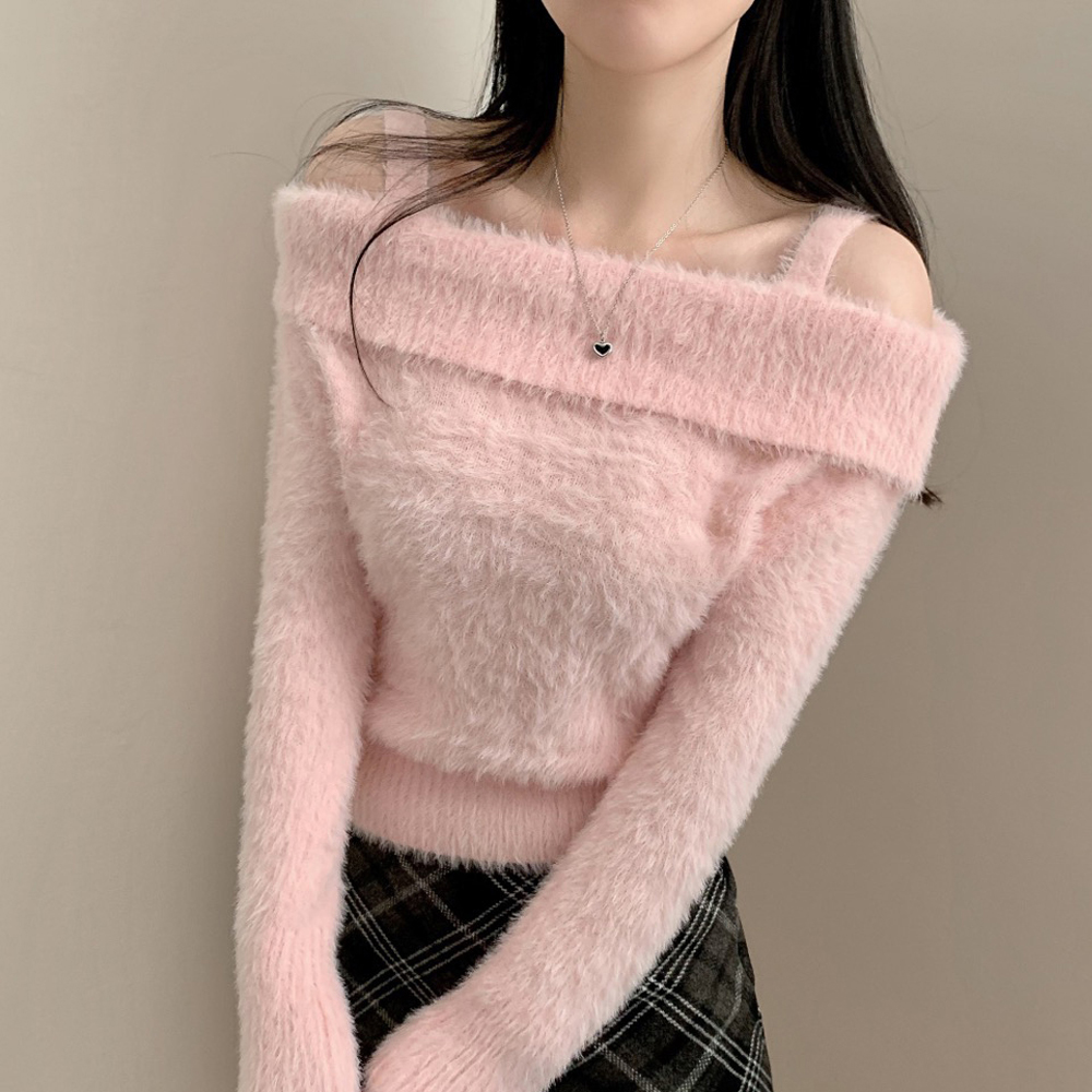 And Couture - AndCouture アンゴラオフショルニット And Couture - AndCouture アンゴラオフショルニットの通販 by