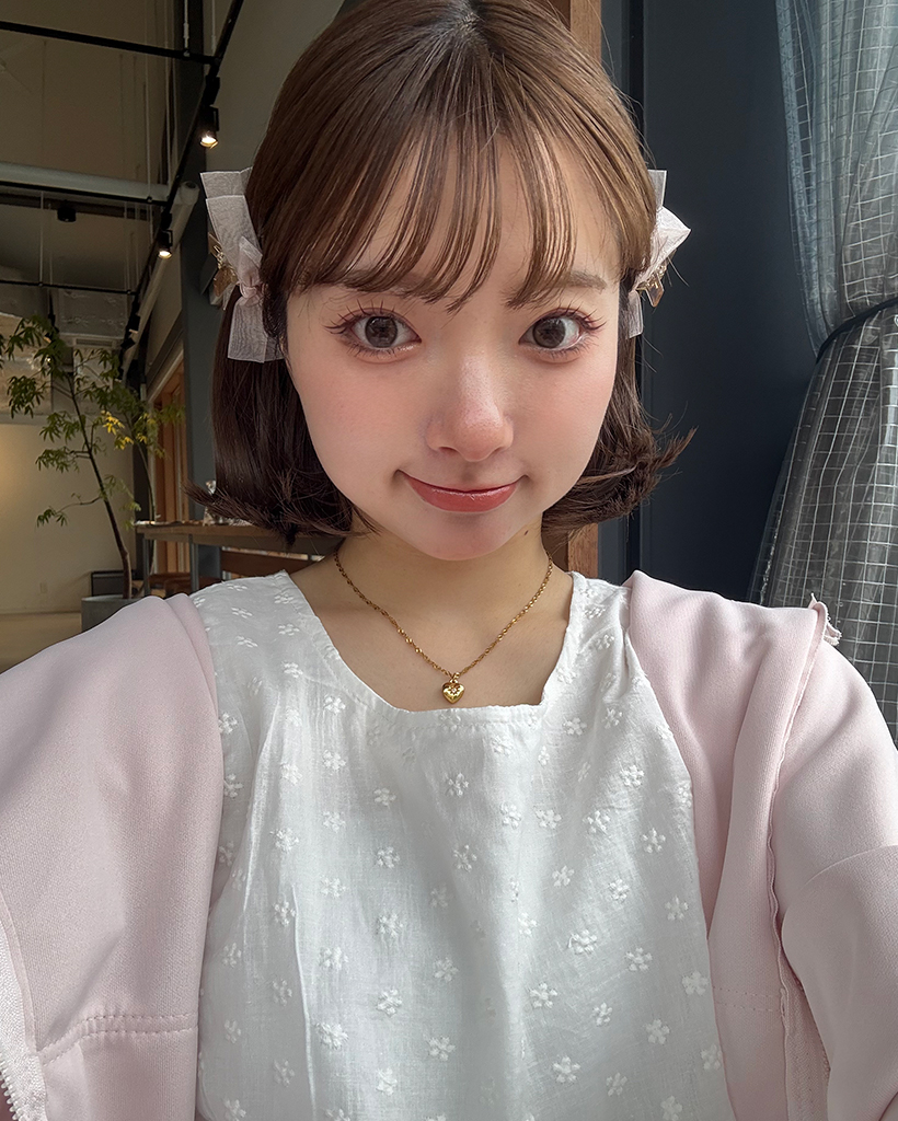 チュールリボンミニヘアクリップ(2pcs)