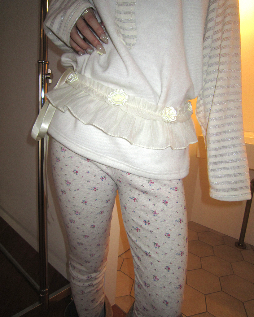 ローズフリルラップベルト