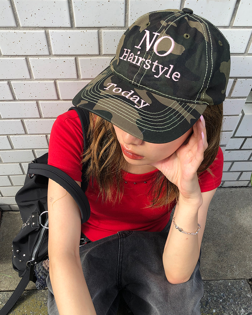 ブリムスティッチカモボールキャップ