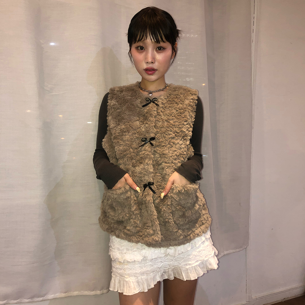 ボアリボンポイントベスト