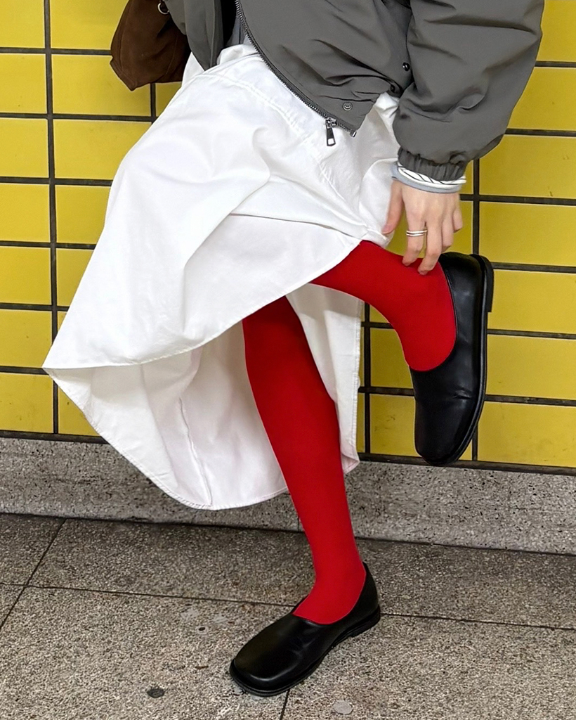 シンプルカラータイツ